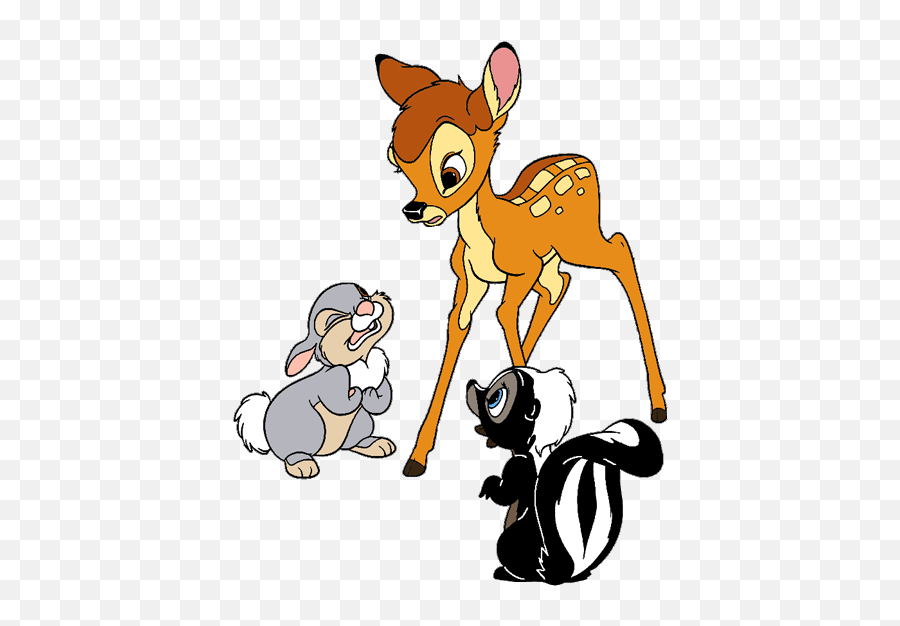 Bambi Clipart - Clip Art Library Bambi Disney Bambi Thumper And Flower Emoji,Disney Bambi Emoji