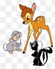 Bambi Clipart - Clip Art Library Bambi Disney Bambi Thumper And Flower Emoji,Disney Bambi Emoji