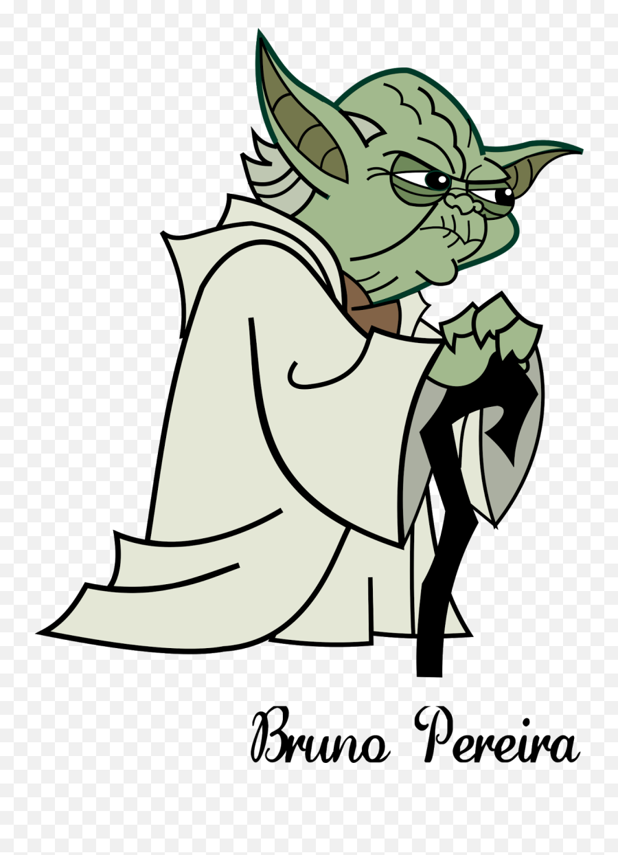 Star Wars Cartoon Png Clipart - Yoda Vector Emoji,Star Wars Emoji Yoda