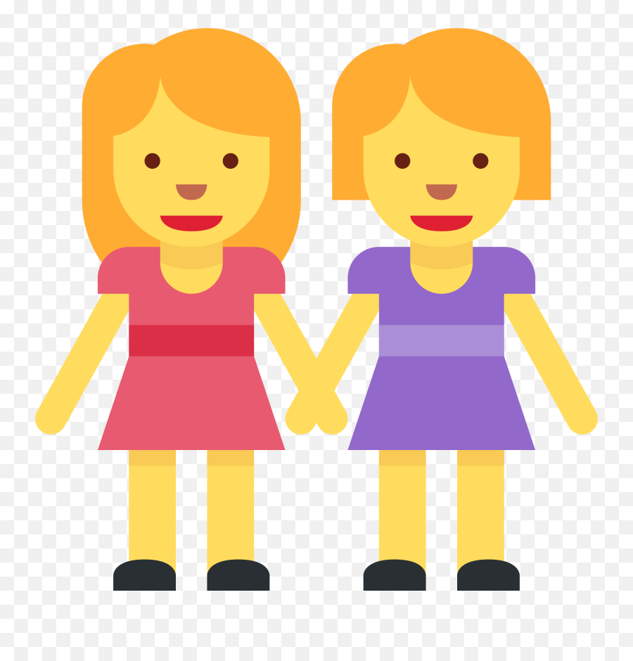 Two Women Holding Hands Emoji Meaning With Pictures From - Girls Holding Hands Emoji,Hand Emojis