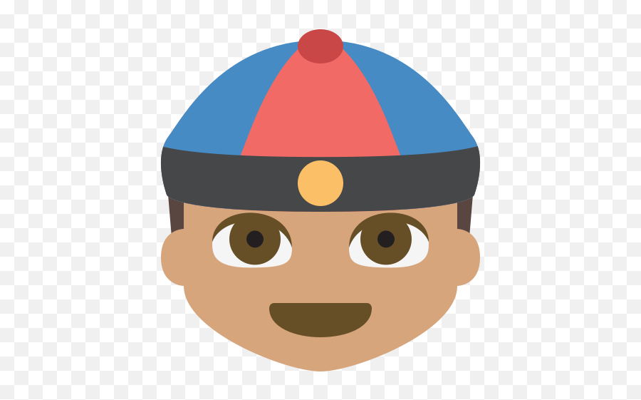 Person With Skullcap Medium Skin Tone Emoji High - Emoji,Paper Person Emoji