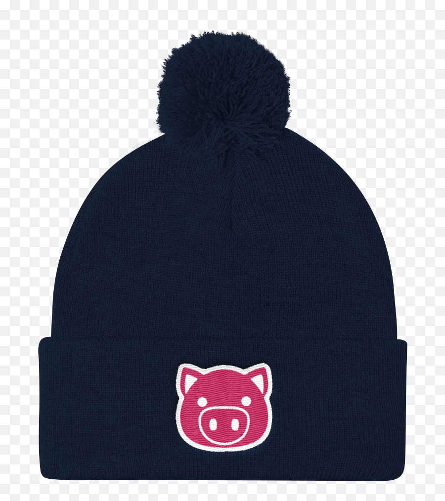 Emoji Pig Beanie - Swish Embassy Beanie,100 Emoji Pants Blue