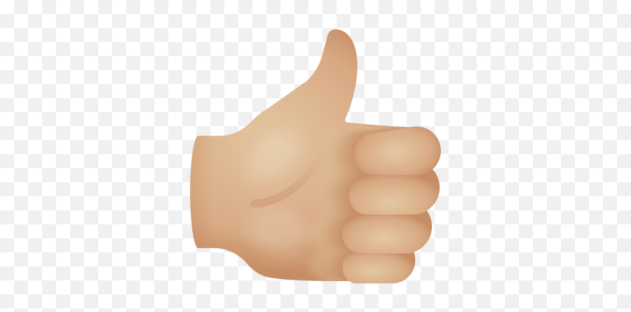 Thumbs Up Medium Light Skin Tone Icon - Sign Language Emoji,Thumbs Up Emoji Text