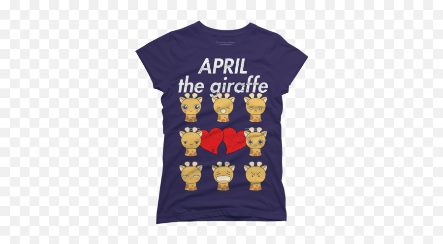 Giraffe Womenu0027s T Shirts Design By Humans Page 1 - Short Sleeve Emoji,Giraffe Emoji