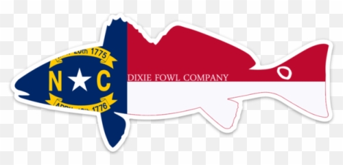 North Carolina Vinyl State Flag Decal - Redfish South Carolina Decal Emoji,Emoticon Con Parche