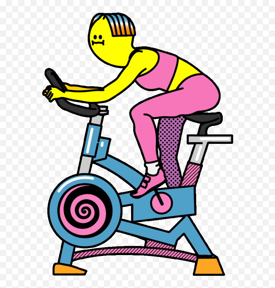 Indoor Cycling Can Help Runners - Spinning Bike Animation Gif Emoji,Emotions Run Heavy At Fort Lauderdale Publix A1a Marathon