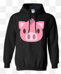 Pig Face Emoji Hoodie - Grinch And Nightmare Before Christmas Sweatshirt,Flying Pigs Emoji