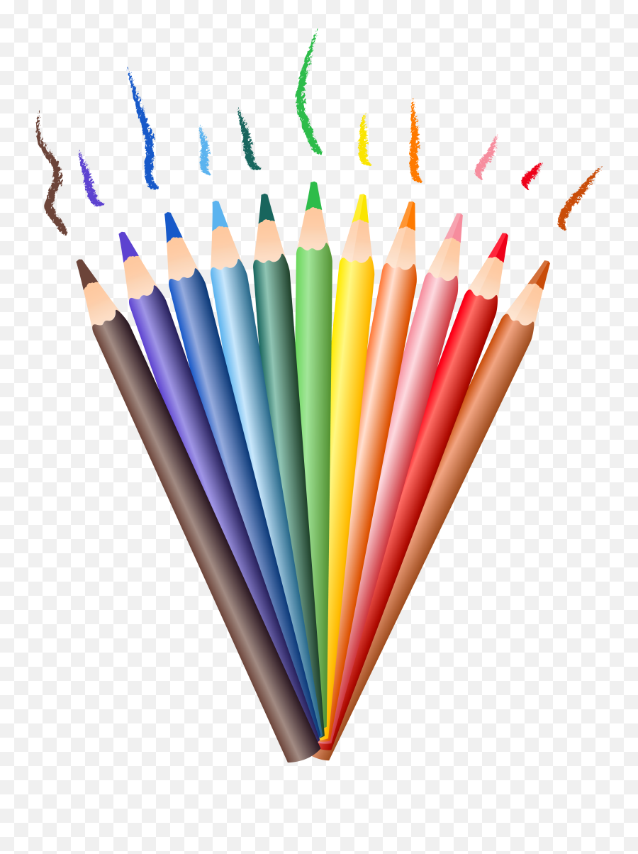 Colored Pencil Drawing Clip Art - Transparent Background Colored Pencils Clipart Emoji,Kmart Emoji Pencil
