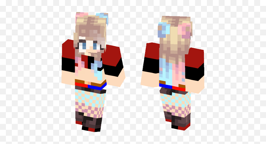 Rebel Harley Quinn Minecraft Skin - Stripper Girl 3d Minecraft Skin Emoji,Harley Quinn Shirts All Of Her Emotions