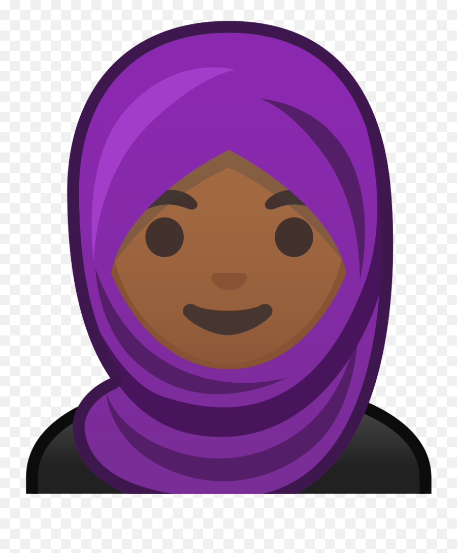 Woman With Headscarf Medium - Dark Skin Tone Emoji Png,Religious Crown Emoticons