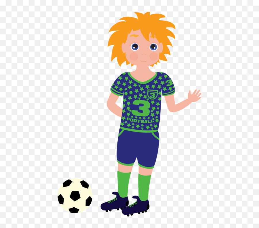 Footballer Football Street Public - Comprehension For Grade 2 Emoji,Soccer Ball Vector Emotion Free