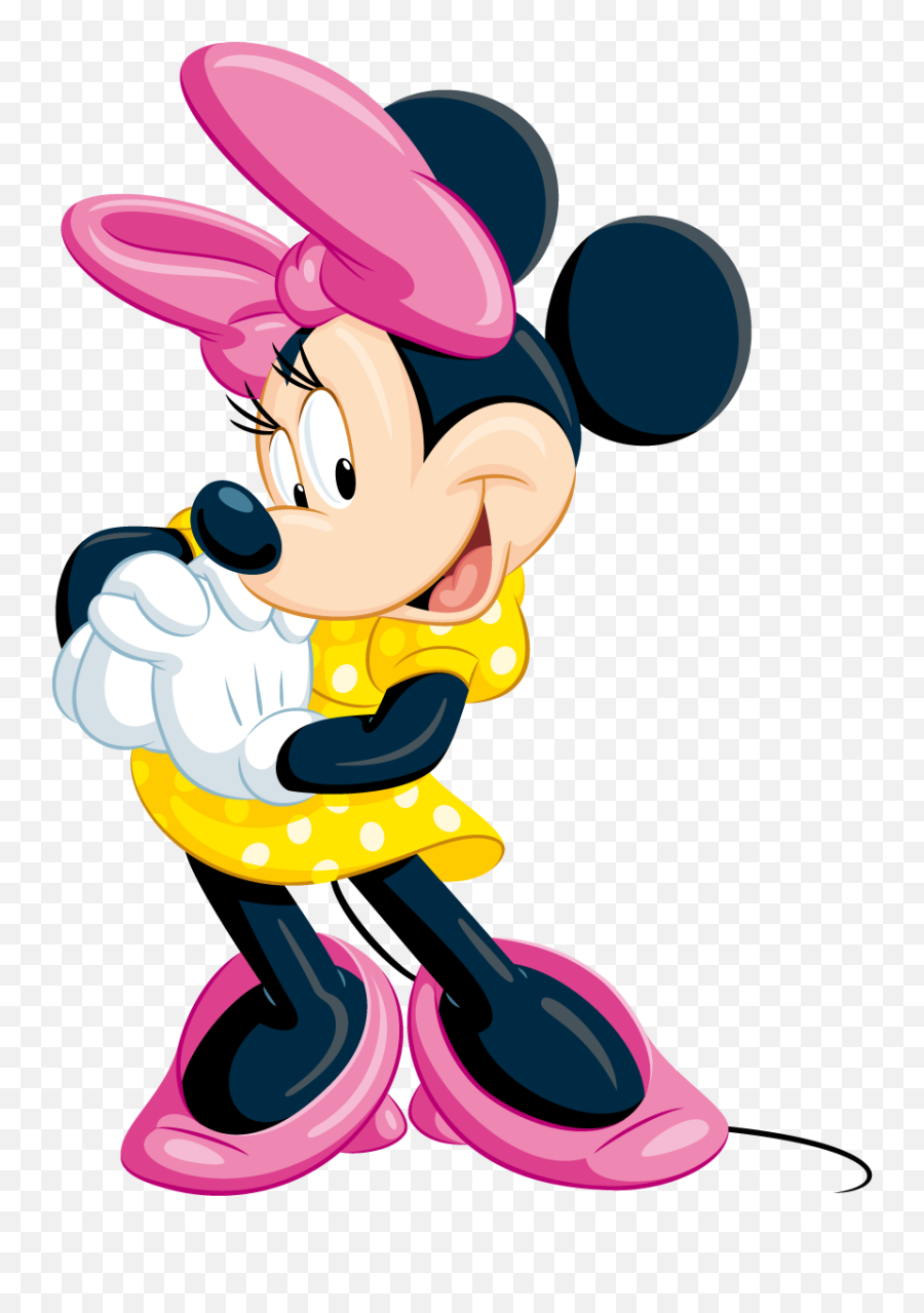 Mickey Mouse Minnie Free Png Hq - Minnie Mouse Yellow Png Emoji,Mickey Minnie Mouse Emoticon