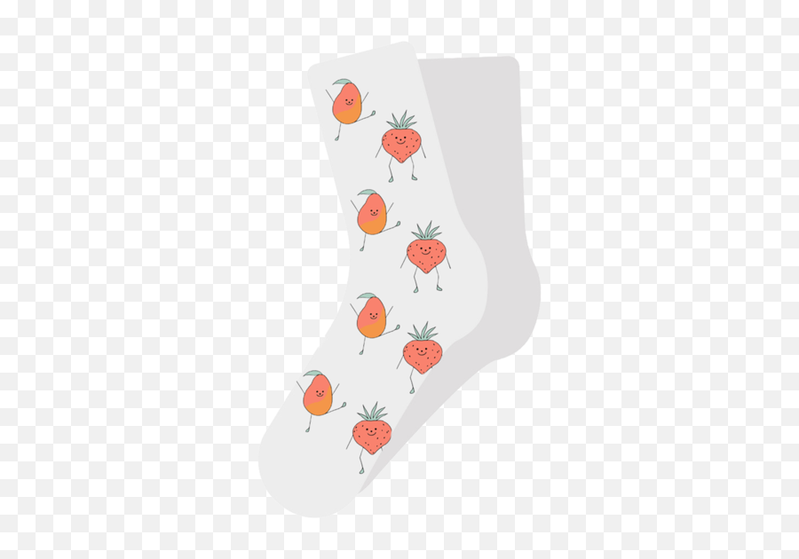 Fruit Socks U2013 Standards - Dot Emoji,Christmas Stocking Emoticon