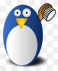 Tux Tux The Penguin Python Linux Public Domain Image - Freeimg Animals Clip Arts For Kids Emoji,Penguins Cleaning Emoticon