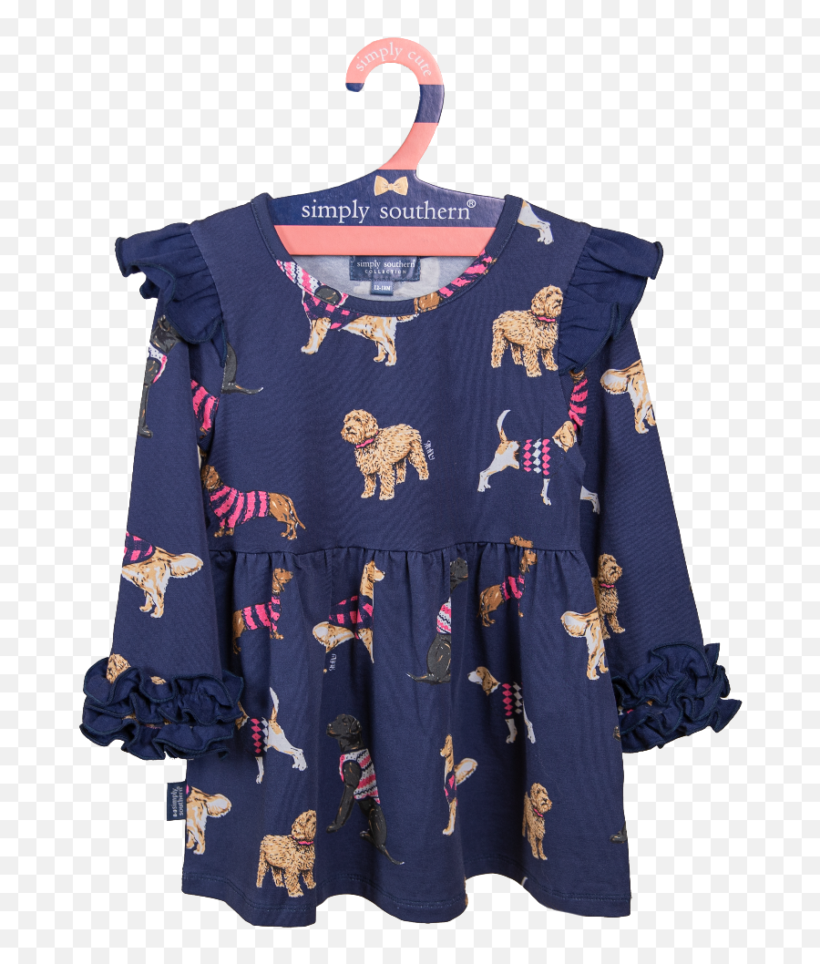 Simply Southern Toddler Ruffle Dress Dog Emoji,Emoji Clothes Store