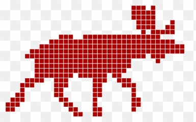 Red Pixelated Moose Free Image Download Emoji,Embroidery Emotions Faces