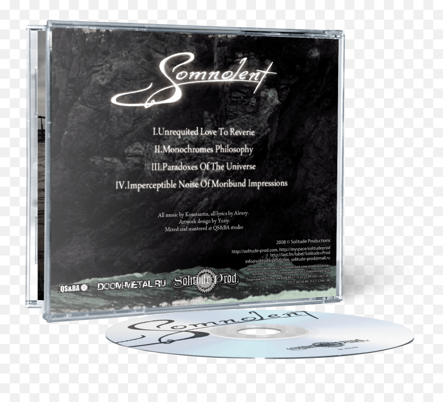 Somnolent - Monochromes Philosophy Cd Emoji,Unrequited Emotions