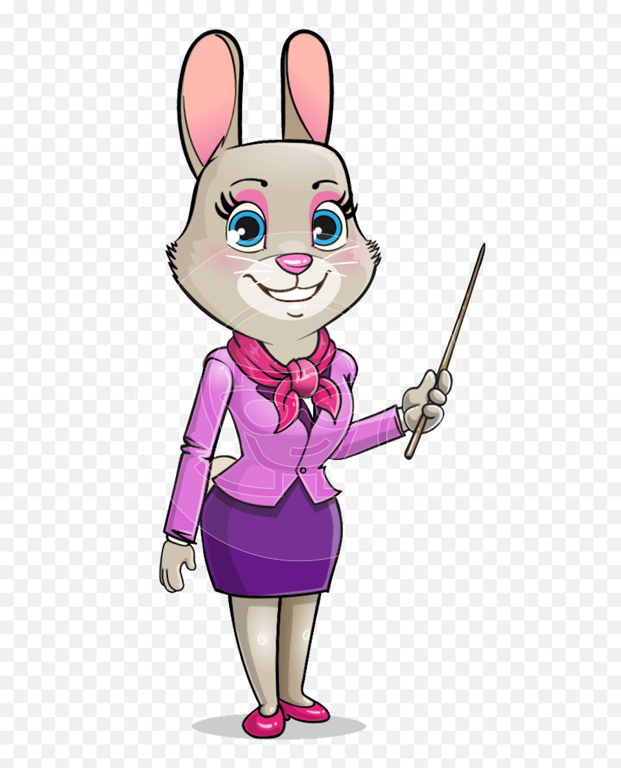 Miss Abby The Rabbit Character Animator Puppet Graphicmama - Abby Rabbit Emoji,Rabbit Emotions