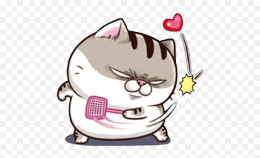 Sticker Maker - Fat Ami Emoji,Fat Cat In Love Emoji