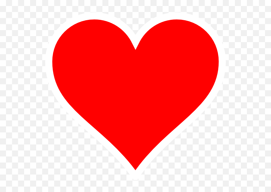 Red White Heart Clip Art At Clkercom - Vector Clip Art Emoji,Whiteheart Emoticon