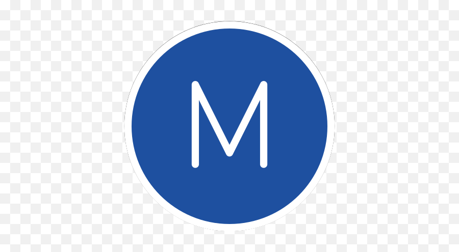 Circled M Emoji - Vertical,M Emoji