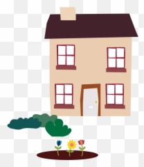 Waving Neighbours House Clipart - Vertical Emoji,Pink Emoji House