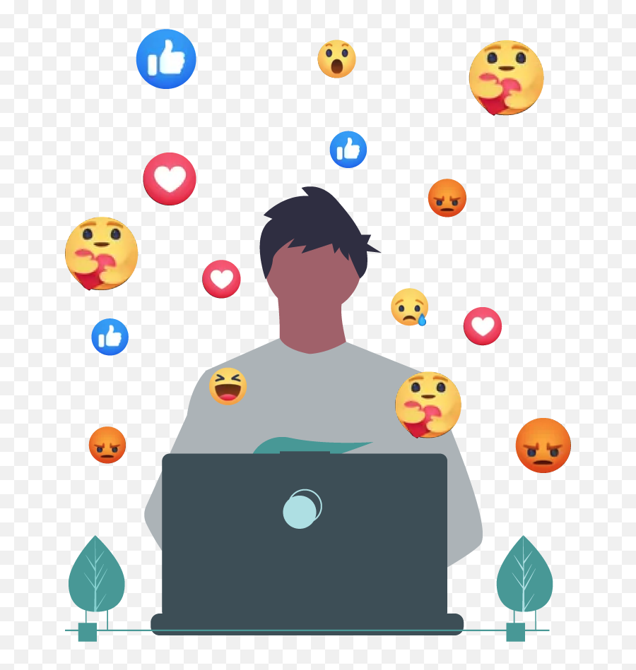 Facebooks Care Reaction - Desenho Homem Home Office Emoji,Facebook Emojis