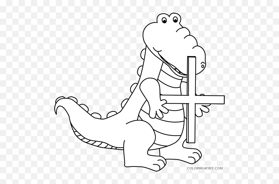 Black And White Black And White Alligator Holding An - Equal Clipart Black And White Emoji,Flag And Alligator Emoji