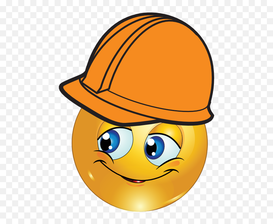 Work Smiley - Construction Smiley Emoji,Engineering Emoji