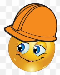 Work Smiley - Construction Smiley Emoji,Engineering Emoji