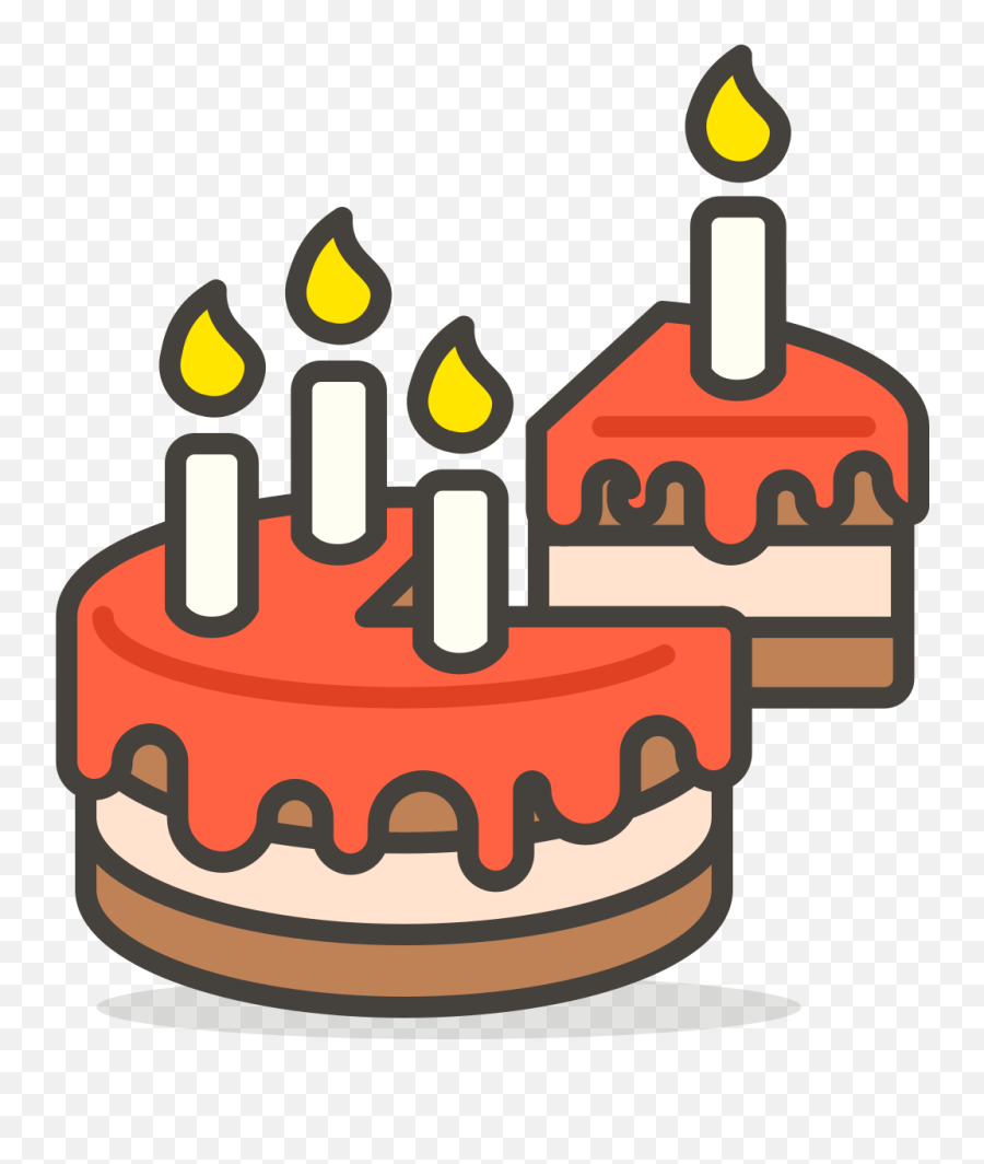 Birthday Cake With Candle Emoji Icon Png Transparent Emoji - Ridge Inn,Croissant Emoji