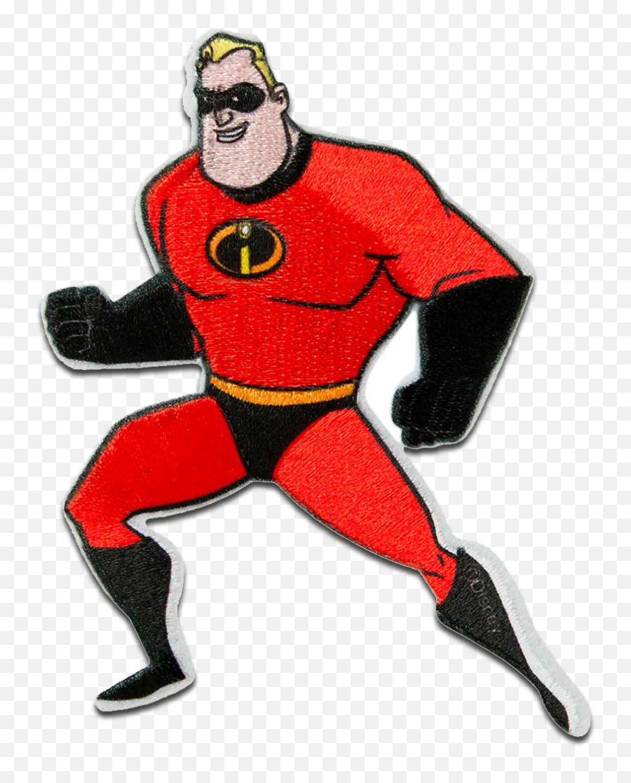 Disney The Incredibles Bob Parr - Iron On Patches Adhesive Emblem Stickers Appliques Size 335 X 232 Inches Catch The Patch Your Store For Superhero Emoji,Disney Bambi Emoji