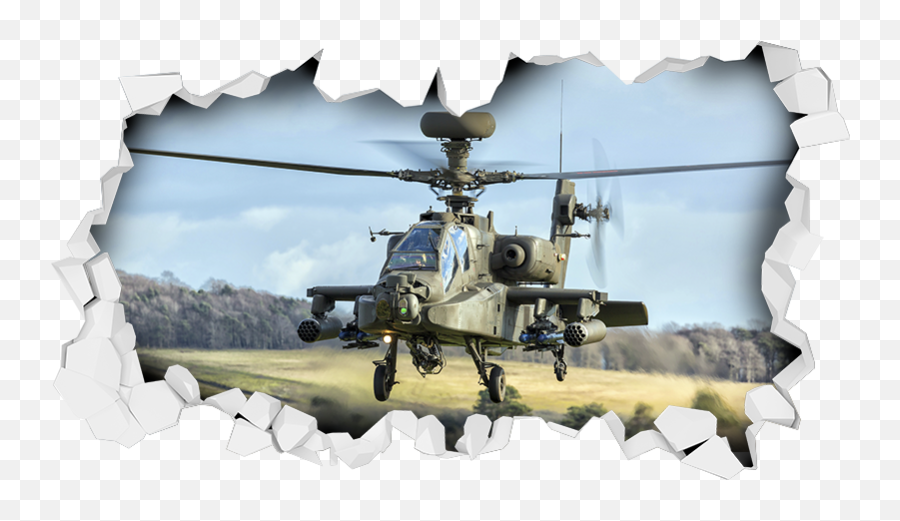 Helicopter Visual Effects Wall Mural Sticker - Helicóptero 3d Emoji,Emotion Floating Roller