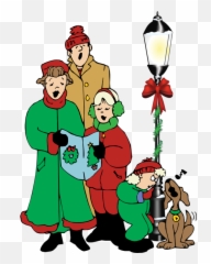 Dog Sing A Christmas Song - Christmas Carolers Png Emoji,Emotions Christmas Song