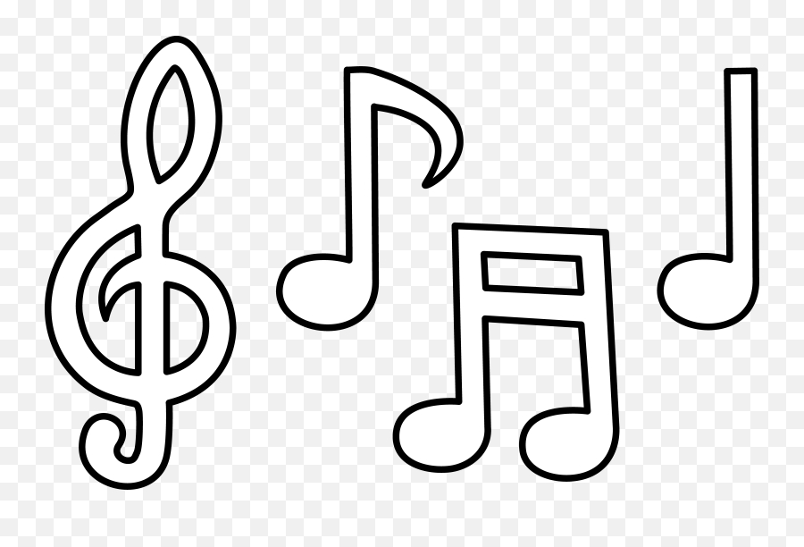 Music Note Clip Art Musical Notes Music - White Music Note Clipart Emoji,Music Symbol Emoji
