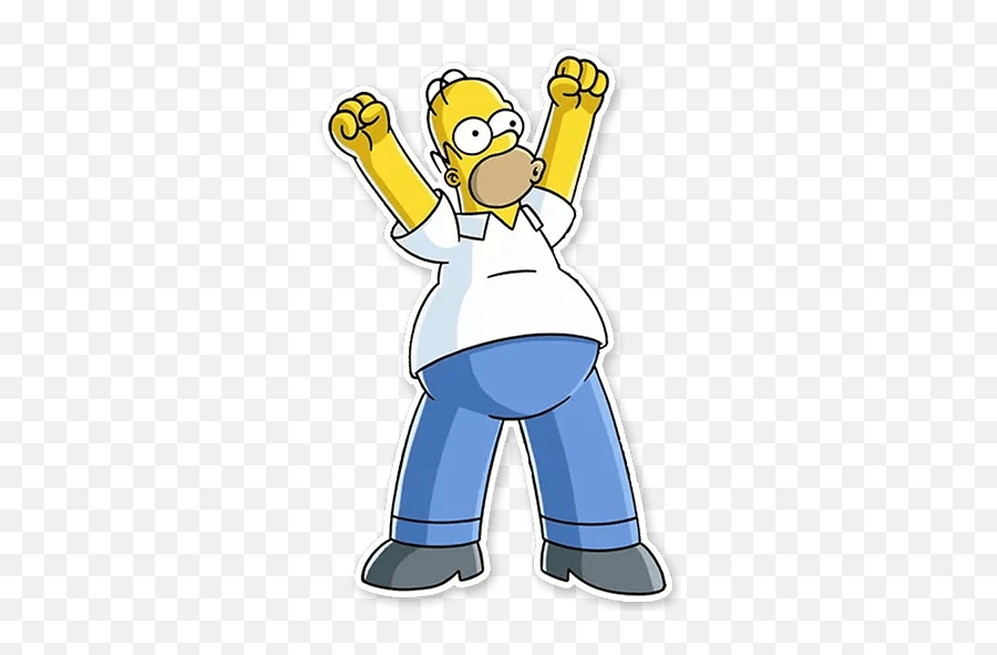 Homer Stickers Set For - Homer Simpson Png Emoji,How To Make Homer Simpson Emoticons