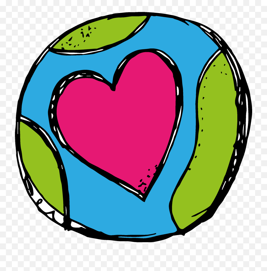 Earth Heart Png Clipart - Full Size Clipart 38438 Transparent Cute Earth Clipart Emoji,Earth Day Emoji