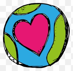 Earth Heart Png Clipart - Full Size Clipart 38438 Transparent Cute Earth Clipart Emoji,Earth Day Emoji
