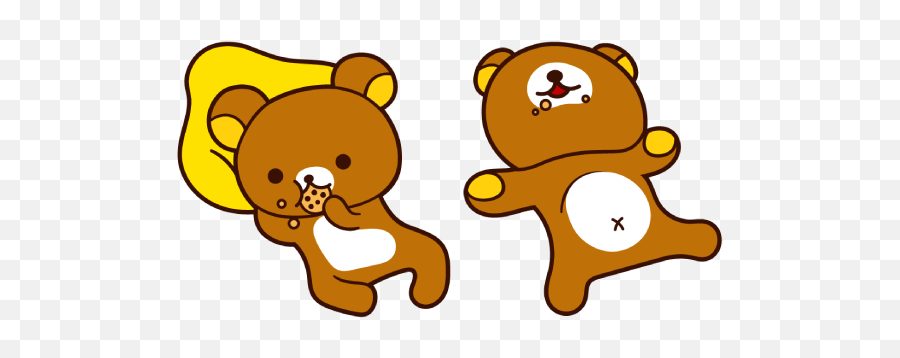 Rilakkuma Eating Cookie Rilakkuma Custom Cartoon - Rilakkuma Eating Cookie Emoji,Sokka Even The Funniest Have Emotions