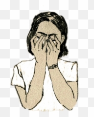 Tumblr Girl White Crytumblrgirl Sticker By Vanthanh - Strong Doesn Mean You Don T Feel Pain Emoji,Tumblr Emojis Cry Face