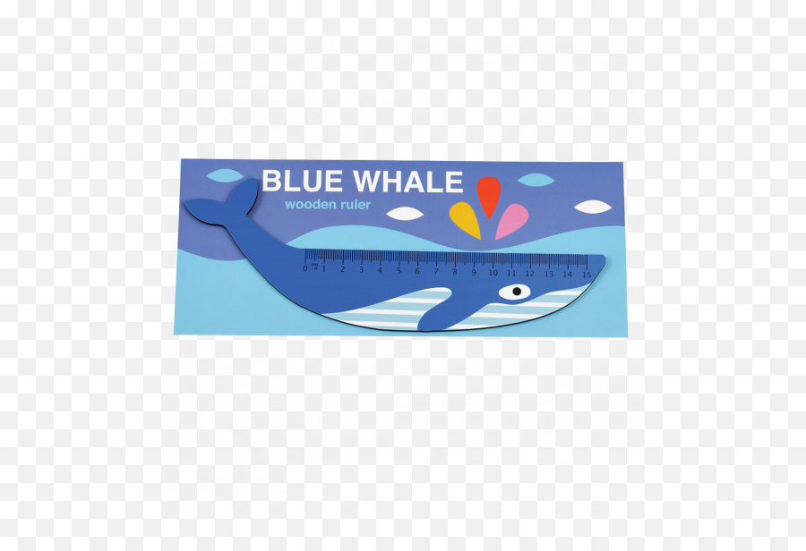 Blue Whale Wooden Ruler - Blue Whale Emoji,Children Of The Whales No Emotion