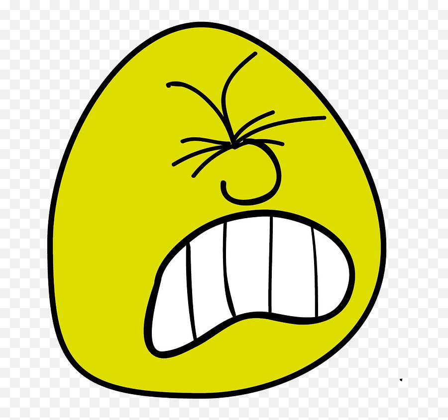 Cartoon Angry Face Clipart Free Download Transparent Png - Happy Emoji,Free Cartoon Emoticons Download