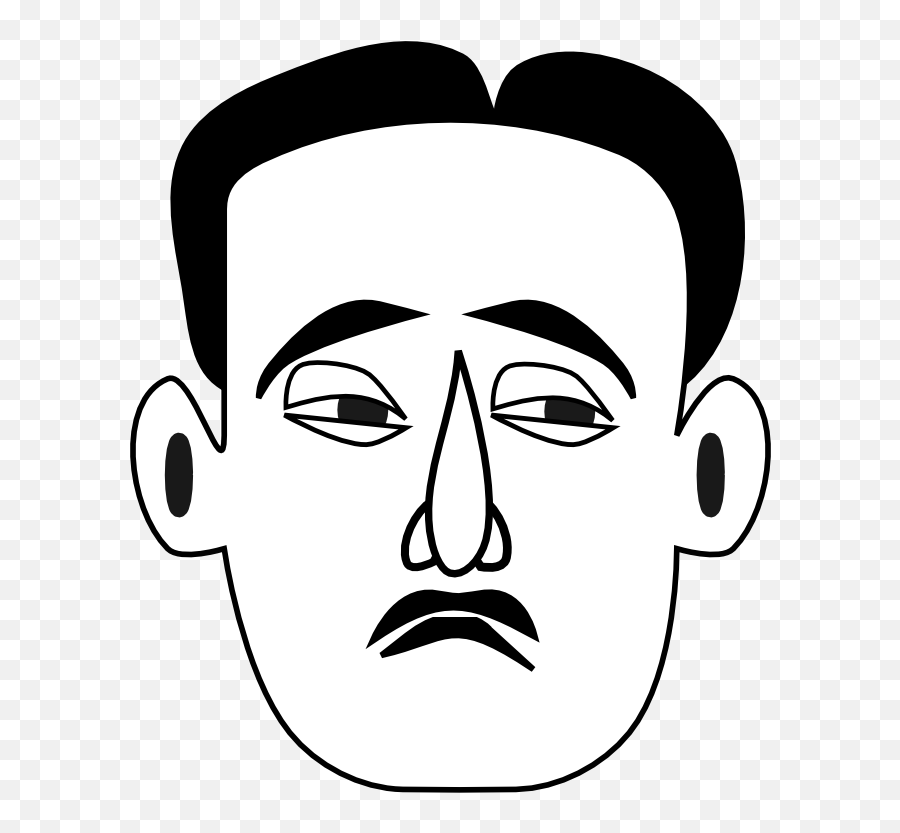 Emotion Art Monochrome Photography Png - Man Face Sad Drawing Emoji,Emotion In Art