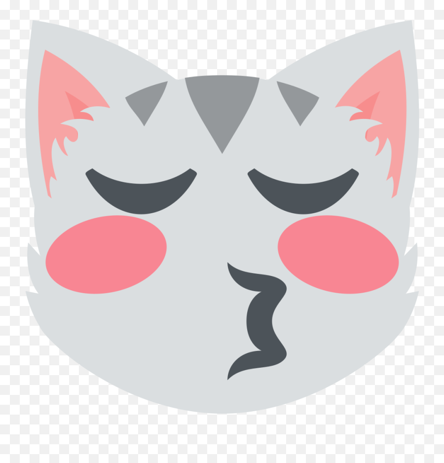 Emojione 1f63d - Emoticon Gato Beso Emoji,Emoticon De Gatos