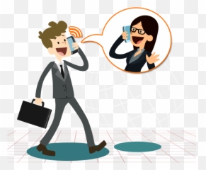 Clipart Telephone Business Phone - Phone Communication Vector Png Emoji,Businessman Emoji