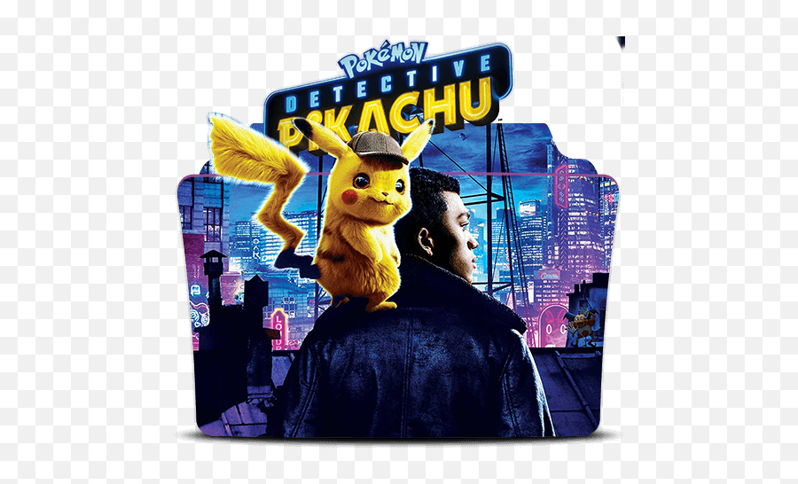 Detective Pikachu Folder Icon - Designbust Pokémon Detective Pikachu Folder Icon Emoji,Pokemon Emoji