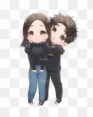 Draw Cute Chibi For You By Usagi1923 Fiverr - Hug Emoji,Love Emotion Chibi