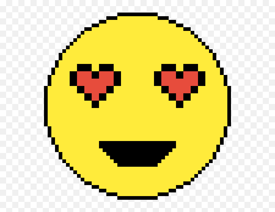 Heart Eye Emoji - Spreadsheet Pixel Art Emoji,Heart Eye Emoji