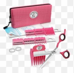 The Silent Pet Grooming Kit Scaredy Cut - Dog Grooming Scissors Kit Emoji,Pink Hair Cutting Scissors Emoji