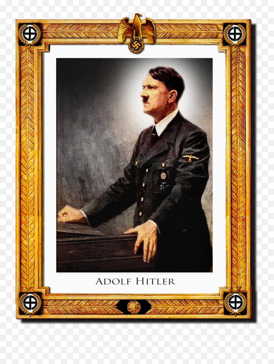 The Enigma Of Hitler - Hitler Portrait In A Frame Emoji,Hitler Emotion Fallacy